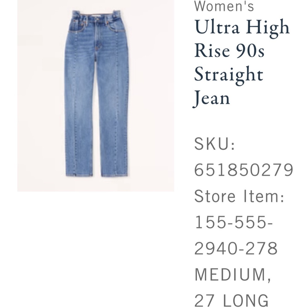 high rise 90s straight jean